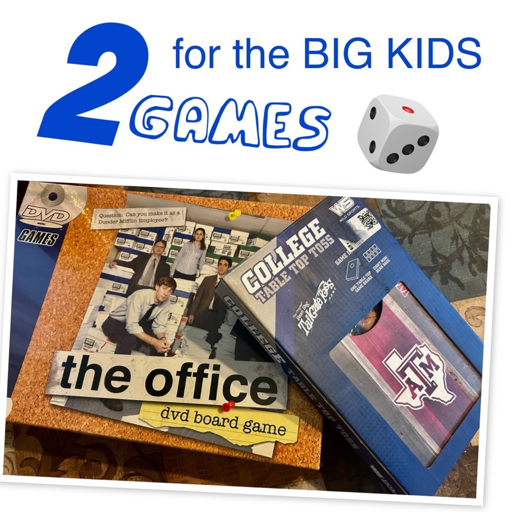 NEW - The Office DVD Board Game & College Table Top Toss Game